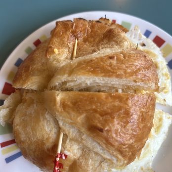 Beans & Bagels - Egg and cheese on a croissant - Coffee & Tea Near Me - Frederick, Maryland