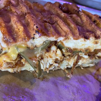 The Liege Waffle - Hot chicken waffle sandwich. - Waffles Near Me - Nashville, Tennessee The Liege Waffle - Hot chicken waffle sandwich. - Waffles Near Me - Nashville, Tennessee