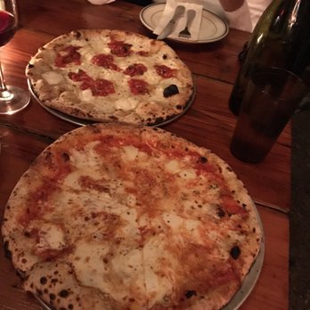 Roberta's - Famous original (below). Four emperors (top) - Pizza Near Me - Brooklyn, New York
