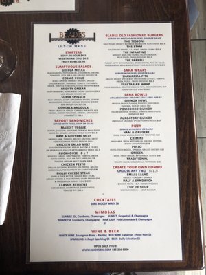 Menu photo 5 Blades Bar & Grill Rochester, NY Menu photo 5 Blades Bar & Grill Rochester, NY