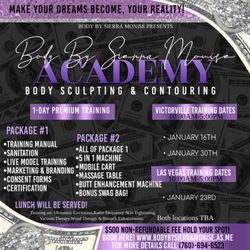 Body sculpting and contouring training