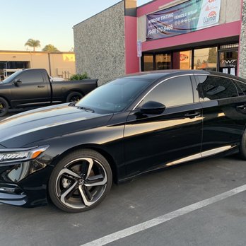 Dynamic Auto Custom - 2019 Honda Accord with Tint  (Front windows 15% // Back Windows 5%) - Car Window Tinting Near Me - Santa Ana, California