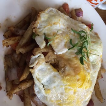 Early Bird - Lomo Saltado with fried egg on top - New American Near Me - Fullerton, California Early Bird - Lomo Saltado with fried egg on top - New American Near Me - Fullerton, California