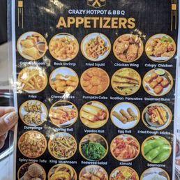 Menu of Appetizers Menu of Appetizers