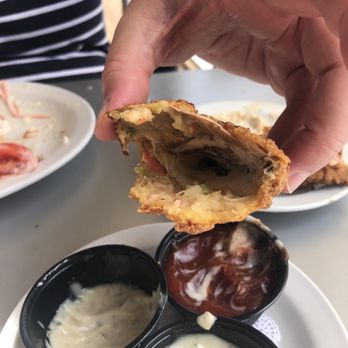 St Augustine Fish Camp - This is supposed to be fried soft shell crab but it's just fried crab shell. - Seafood Near Me - St Augustine, Florida