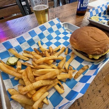 The Highway 5 - Cheeseburger with fries - Pubs Near Me - Hibbing, Minnesota The Highway 5 - Cheeseburger with fries - Pubs Near Me - Hibbing, Minnesota