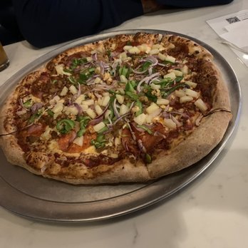 Pinthouse Pizza - The works pizza. Minus mushrooms add pineapple - Brewpubs Near Me - Round Rock, Texas Pinthouse Pizza - The works pizza. Minus mushrooms add pineapple - Brewpubs Near Me - Round Rock, Texas