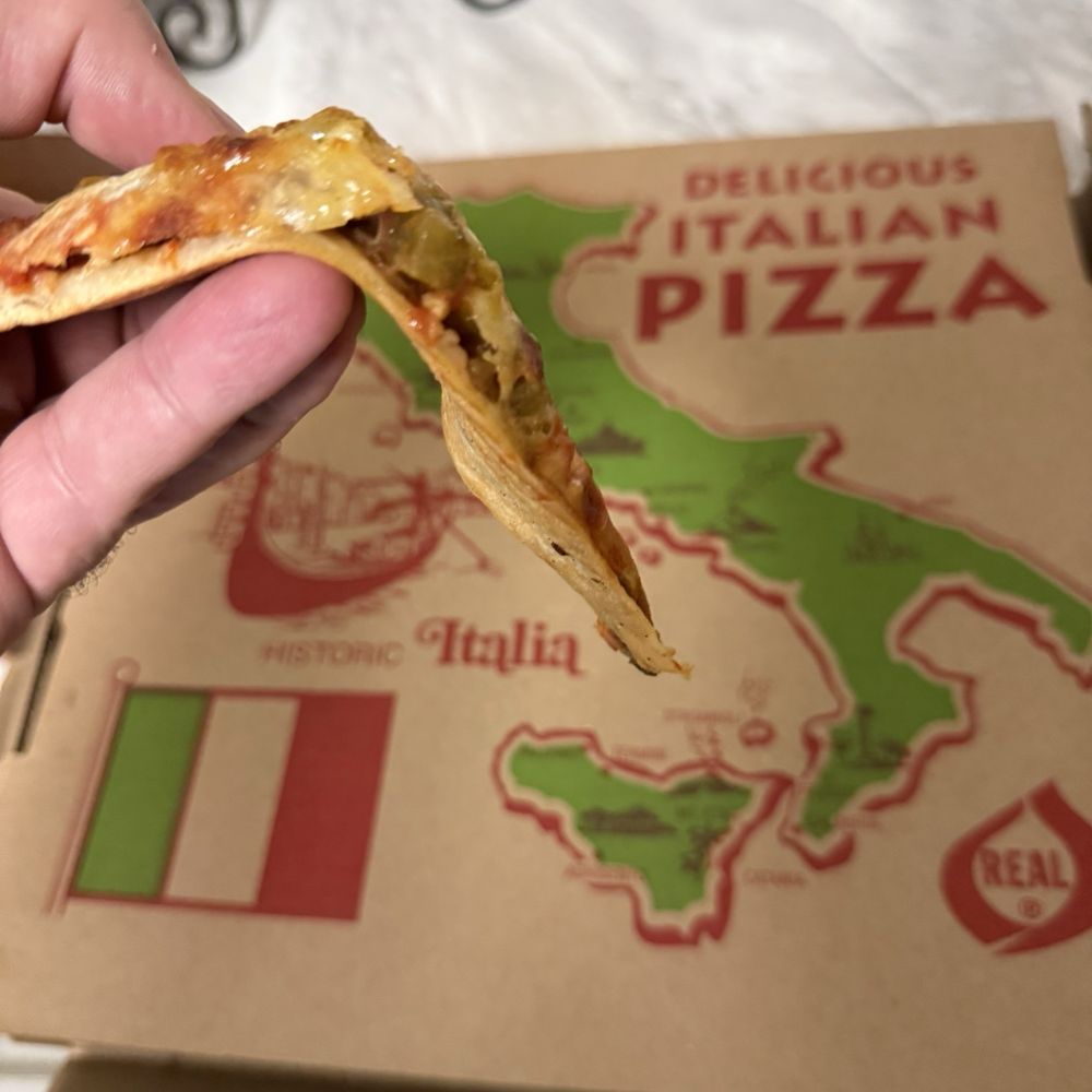 Raydee Magoo's - Soggy uncooked dough from my pinky to the center. Cheese browns before soggy dough will cook... - Pizza Near Me - Hobart, Indiana Raydee Magoo's - Soggy uncooked dough from my pinky to the center. Cheese browns before soggy dough will cook... - Pizza Near Me - Hobart, Indiana