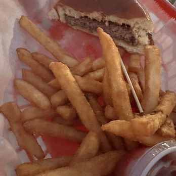 Dorado's - Kid's Cheeseburger cut in half - Seafood Near Me - Surfside Beach, Texas Dorado's - Kid's Cheeseburger cut in half - Seafood Near Me - Surfside Beach, Texas