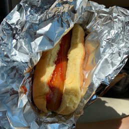 Good hot dog! With ketchup Good hot dog! With ketchup