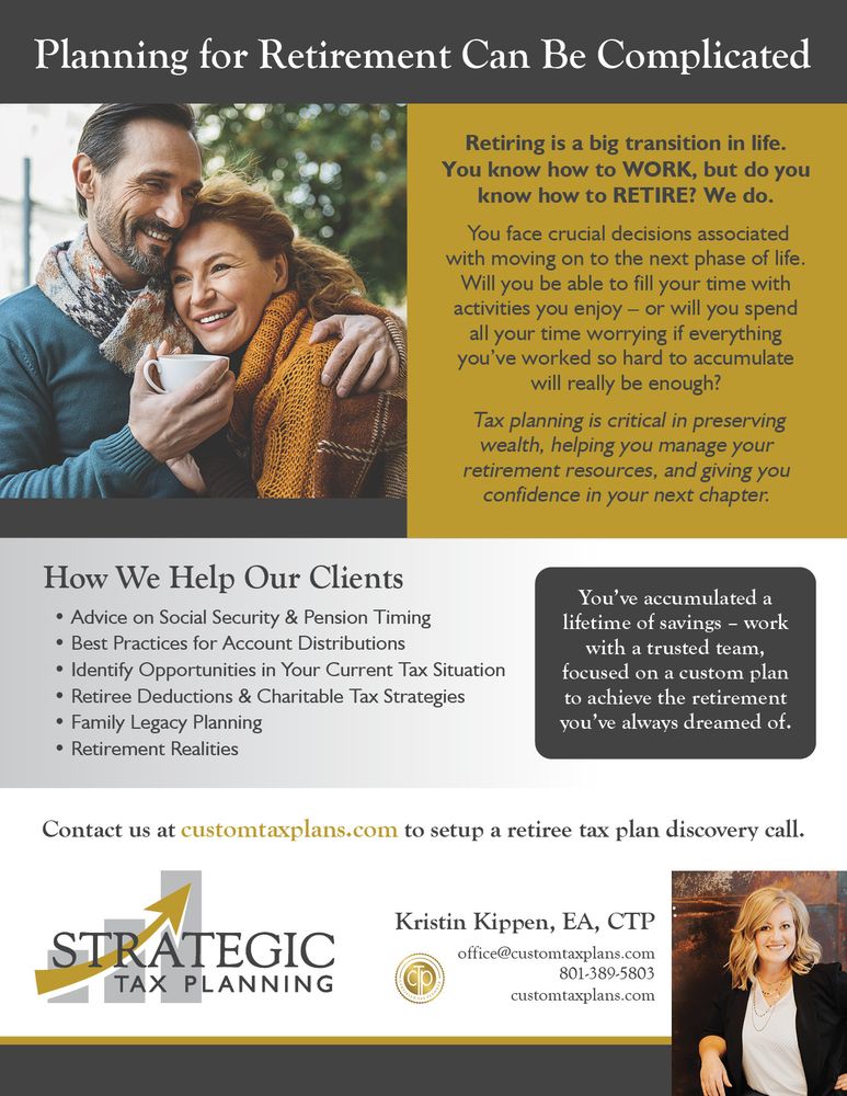 STRATEGIC TAX PLANNING Updated August 2024 Request Consultation