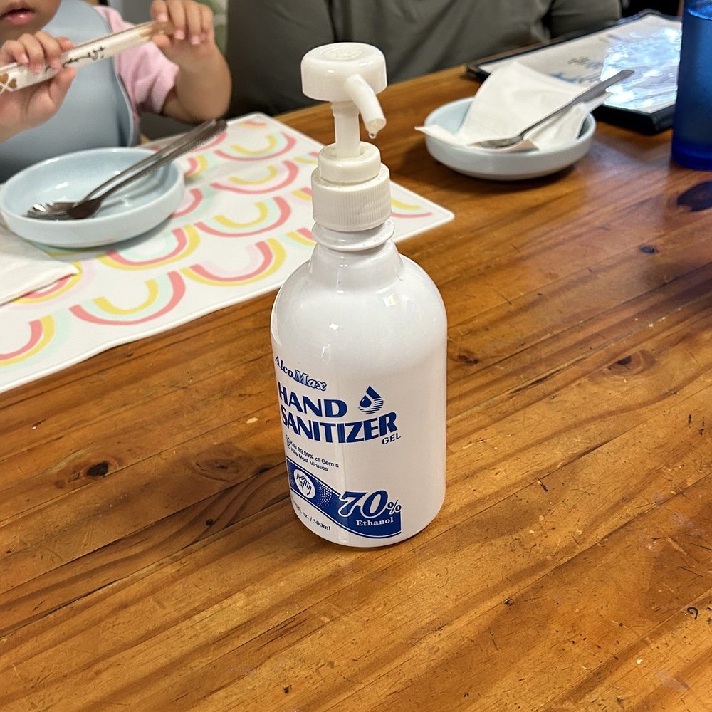 Frog House Restaurant - Hand sanitizer at each table - Korean Near Me - Honolulu, Hawaii Frog House Restaurant - Hand sanitizer at each table - Korean Near Me - Honolulu, Hawaii