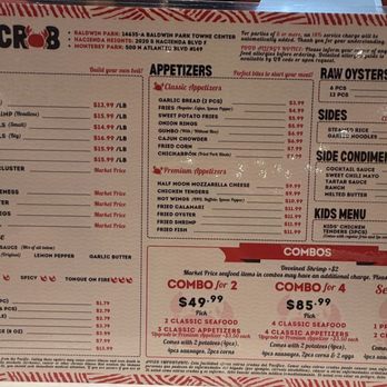Grab A Crab - Menu - Seafood Near Me - Baldwin Park, California Grab A Crab - Menu - Seafood Near Me - Baldwin Park, California