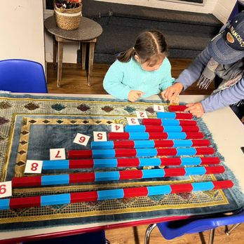 Kids Corner Learning Center - Blue and red rods are math concepts like length, comparison, measurement, gross motor skills, balance coordination. - Child Care & Day Care Near Me - El Sobrante, California Kids Corner Learning Center - Blue and red rods are math concepts like length, comparison, measurement, gross motor skills, balance coordination. - Child Care & Day Care Near Me - El Sobrante, California