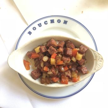Bouchon - Side of merguez sausage, salty and spicy. - French Near Me - Las Vegas, Nevada