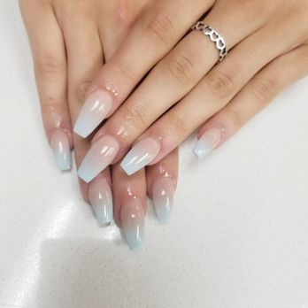 Top Nails and Spa - Coffin baby blue fullset - Nail Salons Near Me - Carrollton, Texas Top Nails and Spa - Coffin baby blue fullset - Nail Salons Near Me - Carrollton, Texas