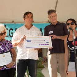 Megan Beauvais & Associates - Presenting Neighbor of the Year Awards at the Talmadge Block Party