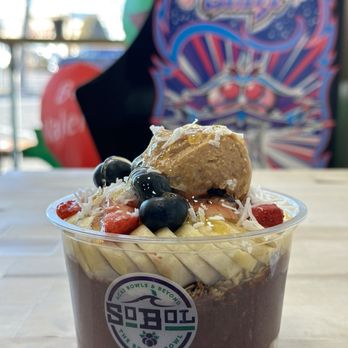 SoBoL - Acai Bowl with peanut butter - Juice Bars & Smoothies Near Me - Hewlett, New York
