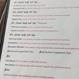 Happy hour drink list Happy hour drink list