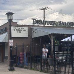 DeMito's Saloon - Spelling error. So embarrassing