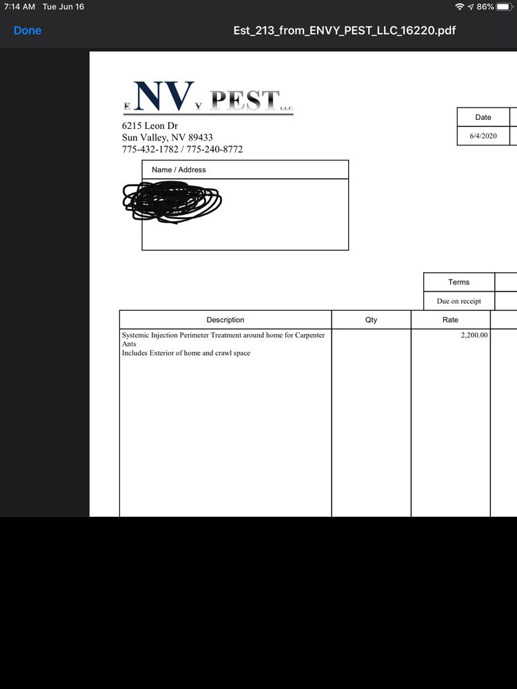 Envy pest - tree service in Reno, NV