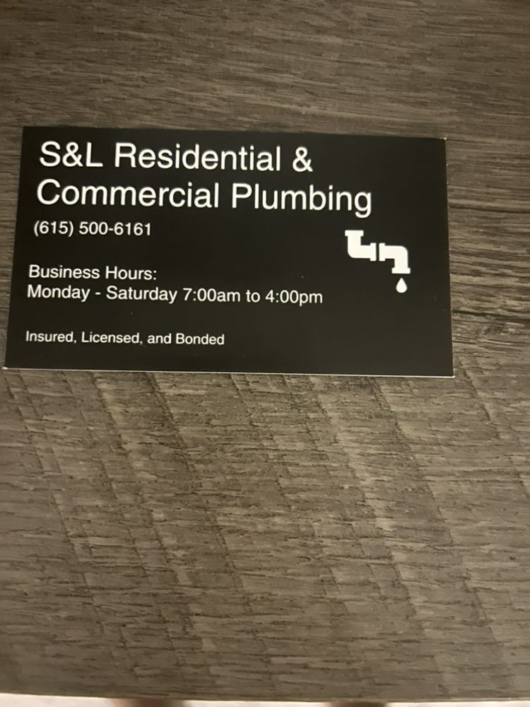Slide of S&L Residential and Commercial Plumbing