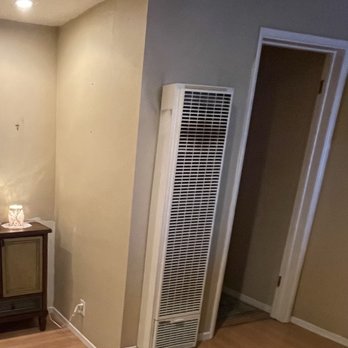Evolution Heating And Air Conditioning - Before pic of wall furnace (gas). - Heating & Air Conditioning/HVAC Near Me - Fullerton, California