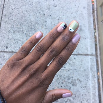 Nail Project - Gel manicure with design - Nail Salons Near Me - Brooklyn, New York