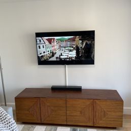 My tv and the cable hider after Mike did his thing.