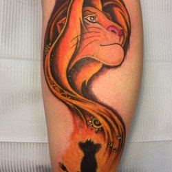 Blue Fin Tattoo and Piercing - Lion king inspired tattoo