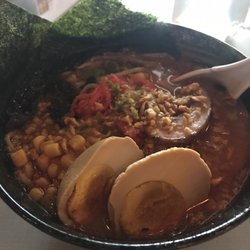 Xinji Noodle Bar - Spicy Miso + Soy Egg