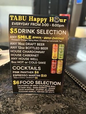 Menu photo 2 It's Tabu Sushi Bar & Grill Temecula, CA