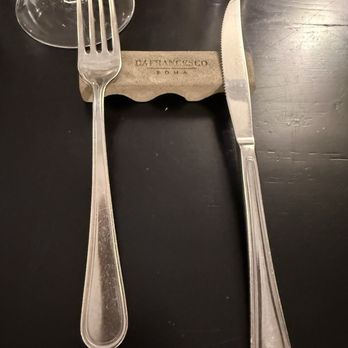 Da Francesco - Coolest silverware holder - Italian Near Me - Rome, RM Da Francesco - Coolest silverware holder - Italian Near Me - Rome, RM