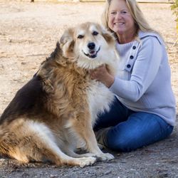 Circle T Ranch - Hi!  I'm Denise and this is my old dog Snickers!