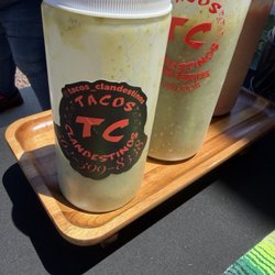 Closeup of their social media handle and their number. :9 on their salsa bottles? Smart idea