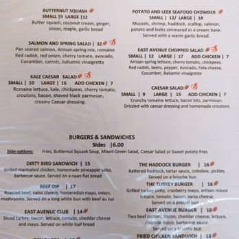 East Avenue - Lunch menu as of August 2023 - American Near Me - New Glasgow, Nova Scotia East Avenue - Lunch menu as of August 2023 - American Near Me - New Glasgow, Nova Scotia