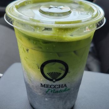Meccha Matcha - Matcha Almond Black Sesame Latte - Desserts Near Me - Artesia, California