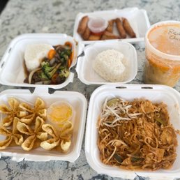 a variety of food items