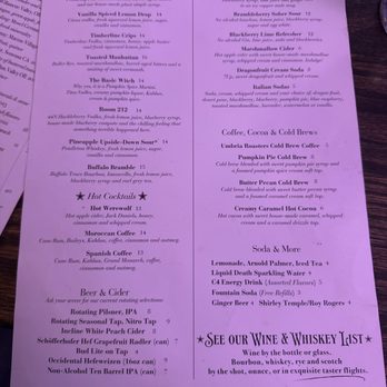 The Klondike Tavern - Halloweentown drink menu. - New American Near Me - St Helens, Oregon