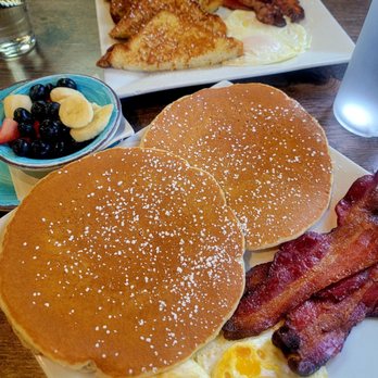 AmeriBrunch Cafe - Pancake & french toast breakfast with side of fruit. - Breakfast & Brunch Near Me - Las Vegas, Nevada AmeriBrunch Cafe - Pancake & french toast breakfast with side of fruit. - Breakfast & Brunch Near Me - Las Vegas, Nevada