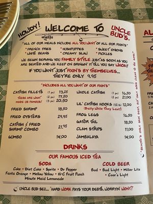 Menu photo 2 Uncle Bud's Nashville, TN