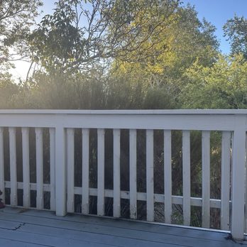 Olallieberry Inn - Early morning from Creekside Suite patio - Bed & Breakfast Near Me - Cambria, California