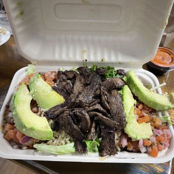 Mojo's Tacos - Skirt steak bowl - Mexican Near Me - Saint Augustine, Florida Mojo's Tacos - Skirt steak bowl - Mexican Near Me - Saint Augustine, Florida