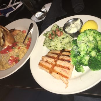 Fresh Chef Kitchen - Grilled Salmon entree and Cajun Pasta. - New American Near Me - Mooresville, North Carolina Fresh Chef Kitchen - Grilled Salmon entree and Cajun Pasta. - New American Near Me - Mooresville, North Carolina