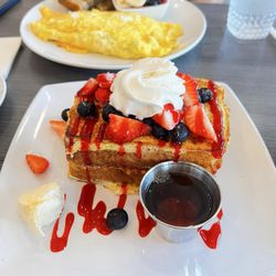 Nicely presented breakfast