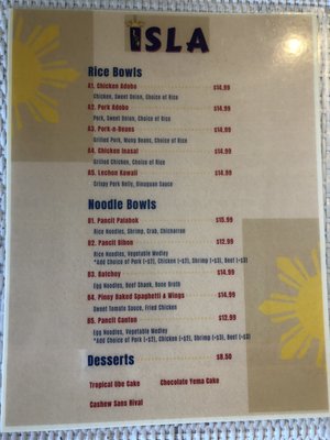 Menu photo 5 Isla Sterling Heights, MI