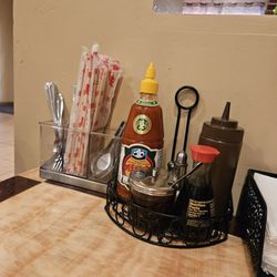 Lotus Restaurant - Utensils all on the table