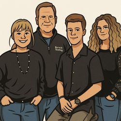 Barnett Roofing - Barnett Family- Briana (daughter), David (owner), Jackson (son), and Devan (wife)