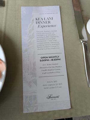 KEA LANI RESTAURANT by null