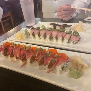 Tomoyama Sushi - Spicy tuna elevated. And a yellowtail with jalepeno that was our favorite. - Sushi Bars Near Me - Carlsbad, California Tomoyama Sushi - Spicy tuna elevated. And a yellowtail with jalepeno that was our favorite. - Sushi Bars Near Me - Carlsbad, California